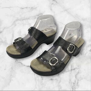 Dansko Sophie Womens Size EU41 (10.5-11) Sandals Floral Tooled Leather Sandals